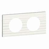 Рамка 2-постовая Legrand Celiane Corian белый рельеф 069012