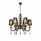 Подвесная люстра Lumina Deco Fabione LDP 1200-6 BK - фото №1