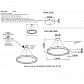 Подвесная люстра Crystal Lux FERNANDO SP88W LED D1000 COFFEE/BLACK - фото №2