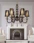 Подвесная люстра Lumina Deco Fabione LDP 1200-6 BK - фото №2