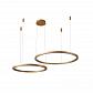 Подвесная люстра Crystal Lux FORTUNA SP123W LED D600+800 GOLD - фото №1