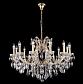 Подвесная люстра Crystal Lux Hollywood SP12 Gold - фото №1
