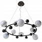 Подвесная люстра Crystal Lux Salvadore SP9H Black Chromium - фото №1