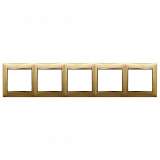 Рамка 5-постовая Legrand Valena матовое золото 770305