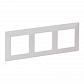 Рамка 3-постовая Legrand Valena Life Белая 754003 - фото №1