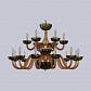 Подвесная люстра Bohemia Ivele 1308/12+6/360/2d G Am/Amber-Green/H-1J - фото №2
