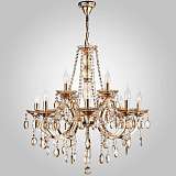 Люстра Eurosvet 3449/8+4 золото/тонированный хрусталь Strotskis