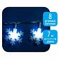 Светодиодная гирлянда Uniel снежинки 220V белый ULD-S0700-050/DTA White IP20 SNOWFLAKES-2 07935 - фото №2