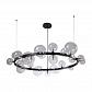 Подвесная люстра Crystal Lux Agata SP24 V2 Black/Transparente - фото №1