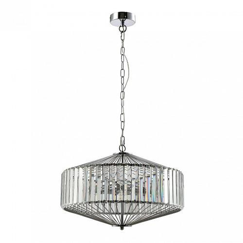 Подвесной светильник Crystal Lux Fiesta SP5 Chrome/Transparente
