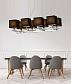 Подвесная люстра Lumina Deco Fianelo LDP 1248-8 BK - фото №2