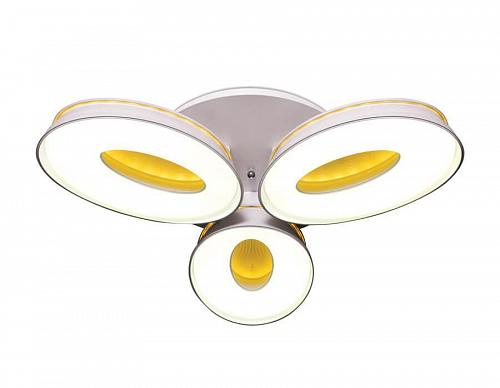 Потолочная светодиодная люстра Ambrella light Orbital Granule FG1020/3 WH 72W+36W D780