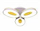 Потолочная светодиодная люстра Ambrella light Orbital Granule FG1020/3 WH 72W+36W D780 - фото №1