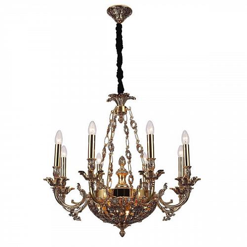 Подвесная люстра Lucia Tucci Firenze 1781.8.2 Antique Gold