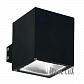 Уличный настенный светильник Ideal Lux Snif Ap1 Square Nero 123080 - фото №1