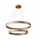 Подвесная люстра Crystal Lux MUCHOS SP123W LED D600+800 GOLD - фото №1