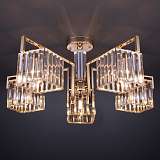 Люстра Eurosvet 10117/5 золото/прозрачный хрусталь Strotskis