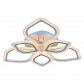 Потолочная светодиодная люстра Profit Light 8018/3+3 WHT - фото №1