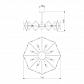 Потолочная люстра Eurosvet Origami 60121/8 латунь Smart - фото №2