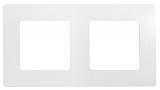 Рамка 2-постовая Legrand Etika белая 672502