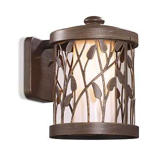 Уличные настенные светильники коричневого цвета