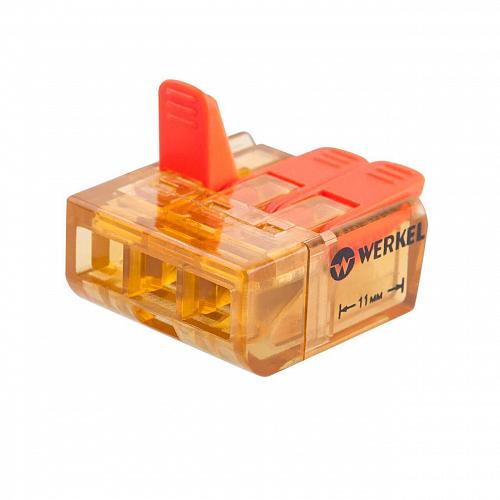 Клемма соединительная Werkel 3-проводная 5 шт TR-02-03 14690389107365