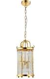 Подвесная люстра Crystal Lux Tadeo SP4 D200 Gold/Transparente