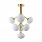 Подвесная люстра Crystal Lux ALICIA SP7 GOLD/WHITE - фото №2