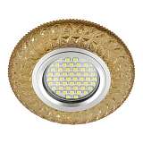 Встраиваемый светильник Fametto Luciole DLS-L144 Gu5.3 Glassy/Gold