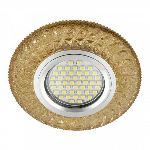 Встраиваемый светильник Fametto Luciole DLS-L144 Gu5.3 Glassy/Gold