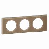 Рамка 3-постовая Legrand Celiane смальта мокка 069463