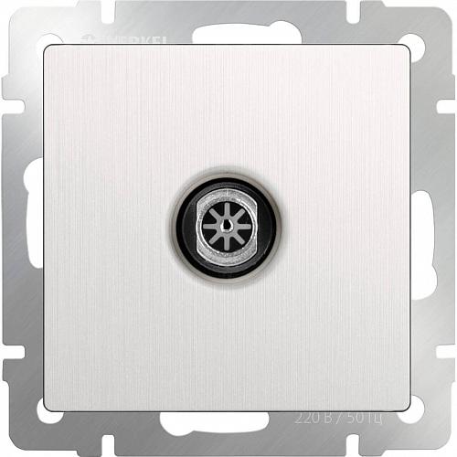 ТВ-розетка Werkel оконечная перламутровый рифленый WL13-TV 4690389124464