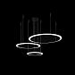 Подвесная люстра Crystal Lux MANZANA SP67W LED D400+600+800 BLACK - фото №2