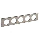 Рамка 5-постовая Legrand Celiane никель велюр 069120