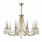 Подвесная люстра Crystal Lux Victoria SP10 Gold/Amber - фото №1