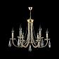 Подвесная люстра Crystal Lux Victoria SP6 Gold/Amber - фото №3