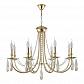 Подвесная люстра Crystal Lux Victoria SP8 Gold/Amber - фото №1