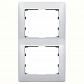 Рамка 2-постовая Legrand Galea Life алюминий 771306 - фото №1