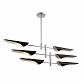 Подвесная люстра Crystal Lux Rafael SP6 Chrome - фото №1