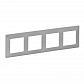 Рамка 4-постовая Legrand Valena Life Алюминий 754134 - фото №1