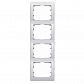 Рамка 4-постовая Legrand Galea Life алюминий 771308 - фото №1