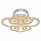 Потолочная светодиодная люстра Profit Light 8061/4+4 WHT - фото №1
