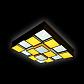Потолочный светодиодный светильник Ambrella light Orbital Crystal Sand FS1550 WH/SD 192W D715*715 - фото №3