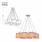 Подвесная люстра Rivoli Grendel 3119-306 Б0054991 - фото №3