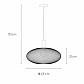 Подвесной светильник Lucide Mesh 21423/45/30 - фото №2