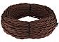 Ретро кабель Werkel витой трехжильный 2,5 мм коричневый 4690389116827 - фото №1