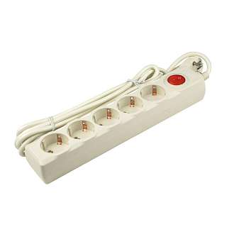 Удлинители и сетевые фильтры кремового цвета