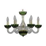 Подвесная люстра Bohemia Ivele 1308/6/165 G Cl/Clear-Green/H-1K