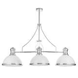 Подвесная люстра Lumina Deco Ettore LDP 710-3 WT+CHR