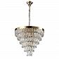 Подвесная люстра Crystal Lux Abigail SP-PL15 D620 Gold/Transparent - фото №1